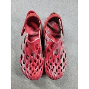 Merrell Hydro Moc Shoes Mens 11 Red Gray Water Sandels Clogs Lightweight Garden